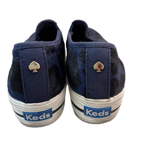 kate spade keds Navy & Black Leopard Slip-On Sneakers - Picture 2 of 5